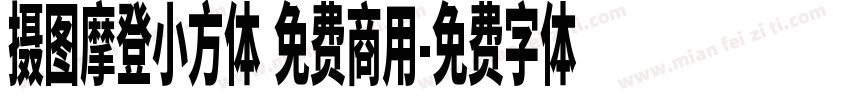 摄图摩登小方体 免费商用字体转换